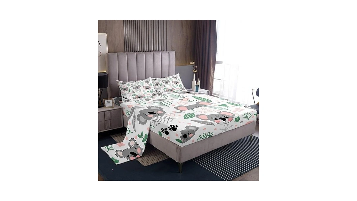 Feelyou Koala Sheet Set Twin Size Cartoon Koala Bed... - Coupon