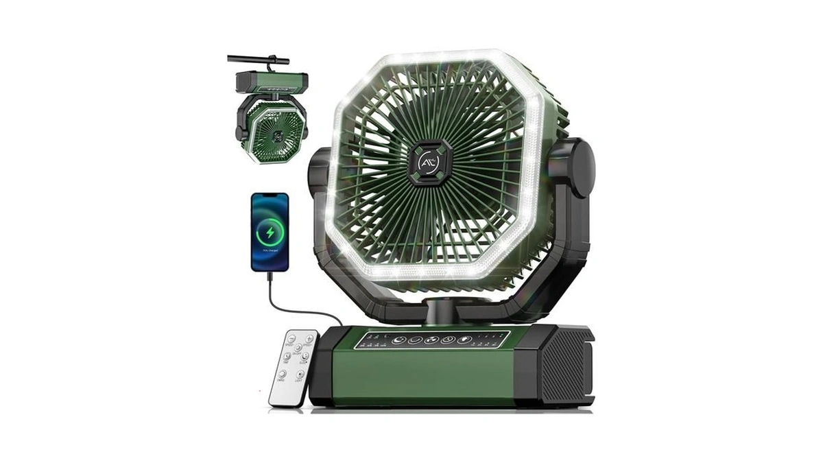 Allsion Camping Fan - 24000mah Portable Fan... - Coupon