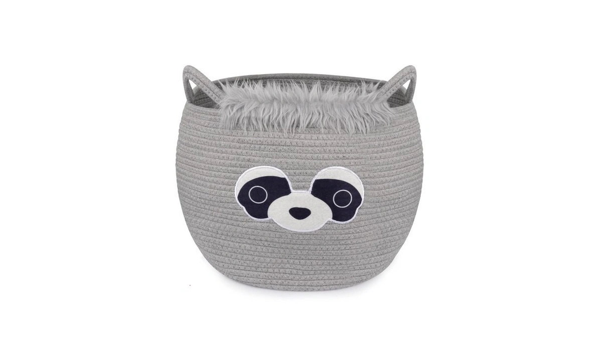 Hkojewp Raccoon Large Blanket Woven Basket For... - Coupon
