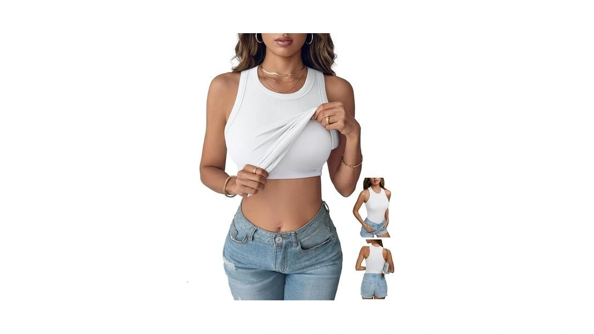 Reoria Women S Built In Bra Tank Tops Racerback... - Coupon
