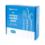 Amazon Basics Disposable Clear Plastic Cutlery Set... - Coupon
