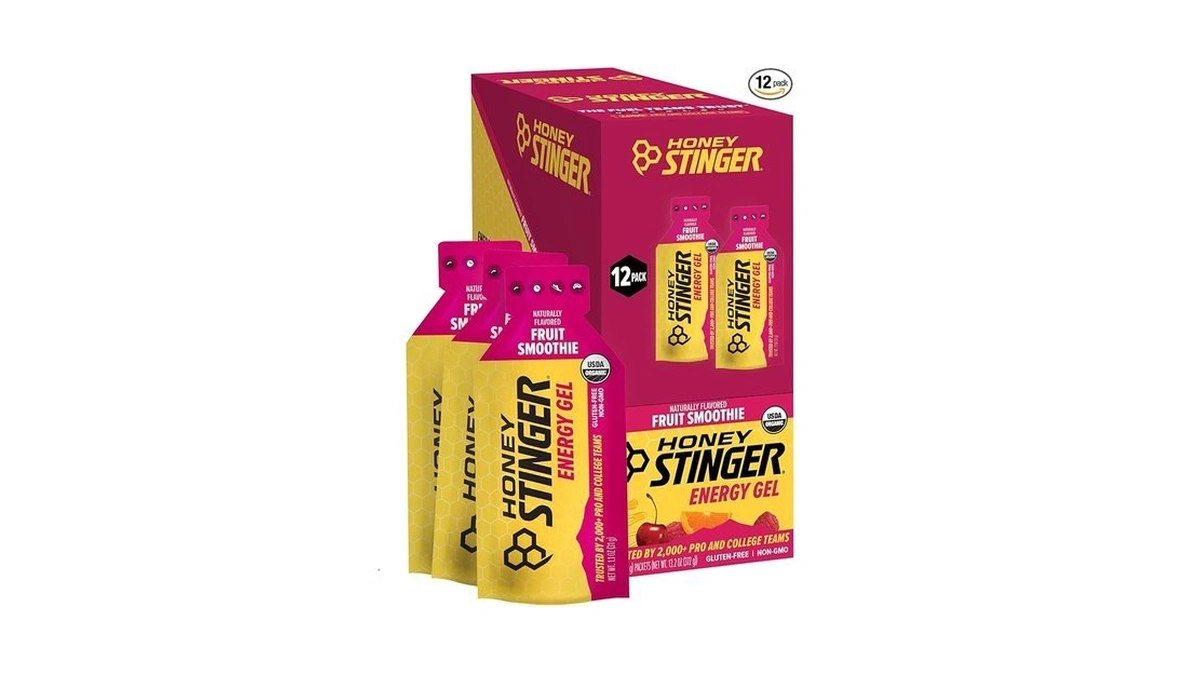 Honey Stinger Organic Fruit Smoothie Energy Gel, Gluten Free &