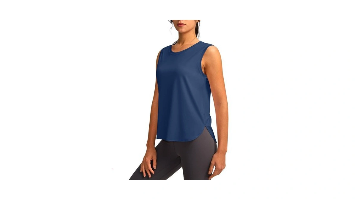 Yyv Women's Workout Tank Tops Lightweight Sleeveless Workout Tops Loose