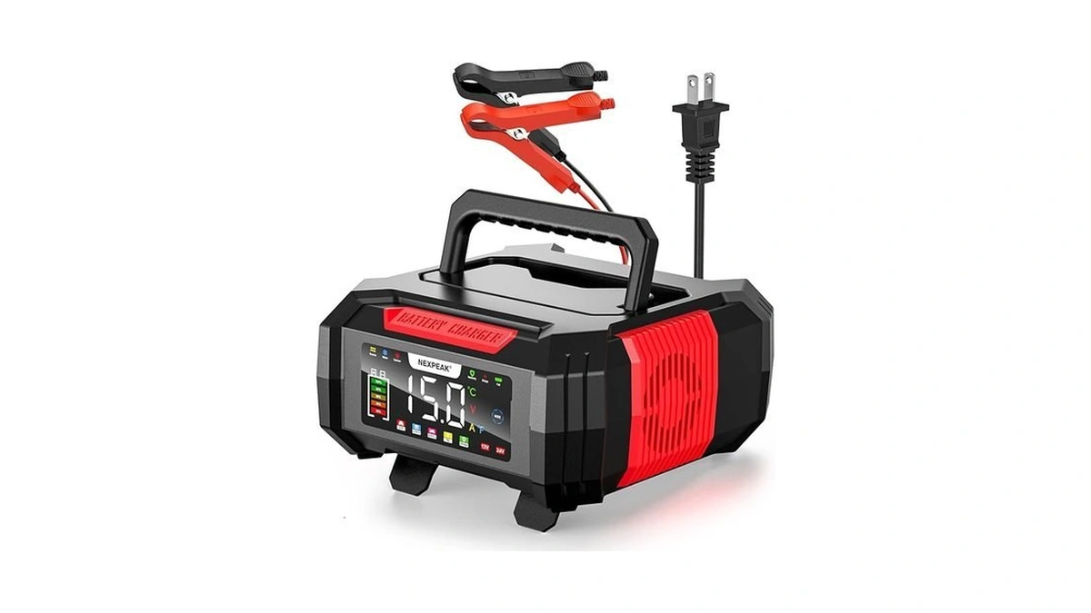 Nexpeak 15a Battery Charger, Trickle Charger 12v/24v Car Battery Charger