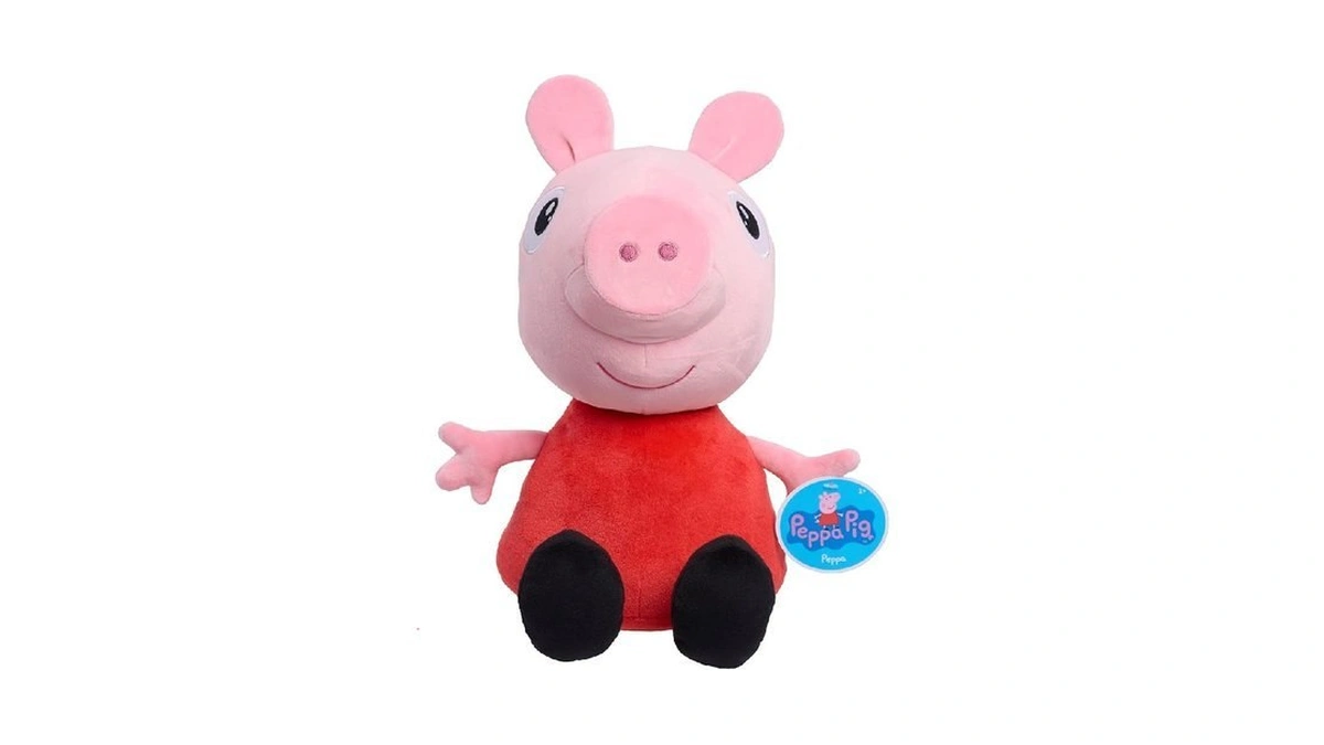 Peppa Pig 2 Lb Weighted Large Plush, 12-inch Stuffed Animal,