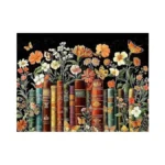 Mrpwnle Book Diamond Art Kits For Adults, Vintage Book Flowers