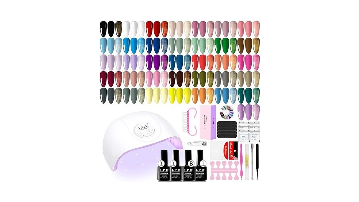 Gel Nail Polish Kit With Uv Light, Arcweisso 36 Colors