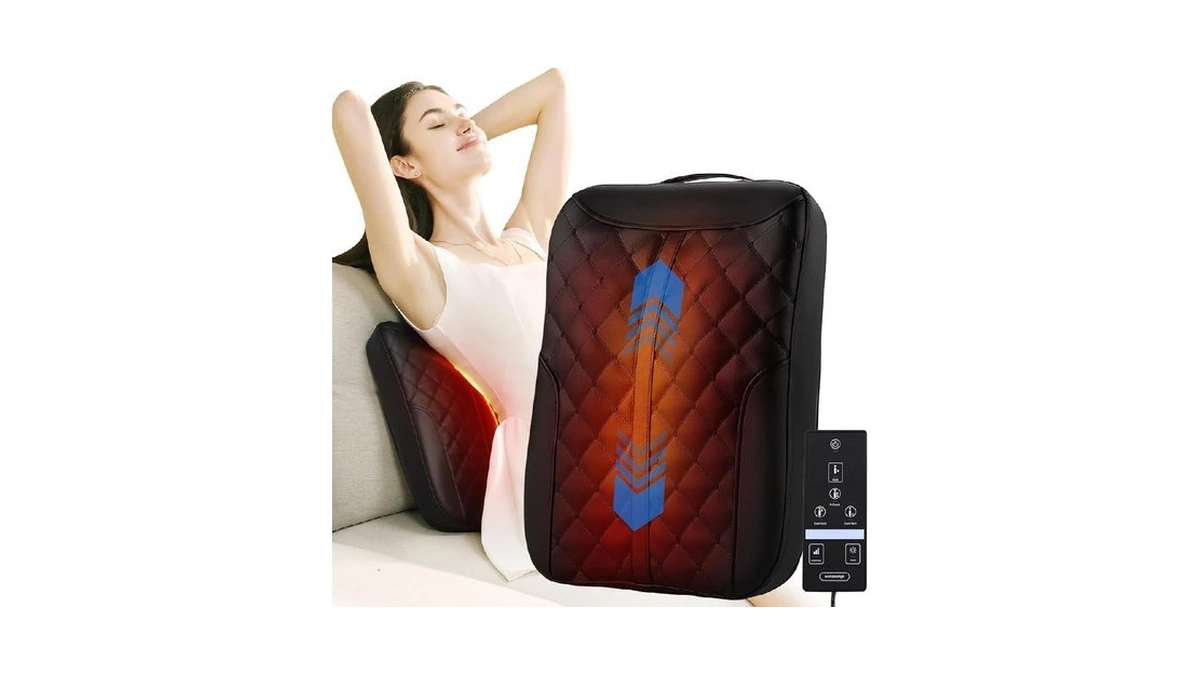 Masgre Shiatsu Back Massager With Heat, Rolling Up And Down