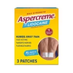 Aspercreme Lidocaine Pain Relief Patch Xl For Back, Neck &