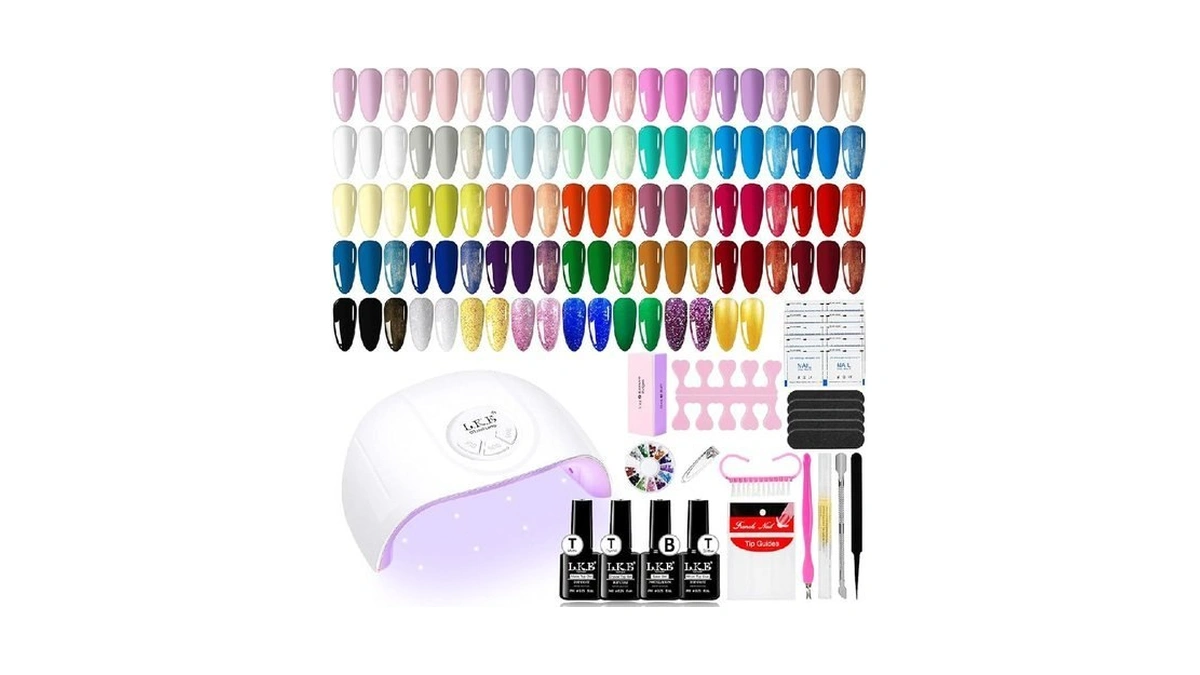 Gel Nail Polish Kit With Uv Light, Arcweisso 36 Colors