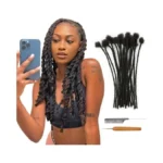 Coriario 14 Inch Loc Extensions Human Hair 70 Strands 0.4cm