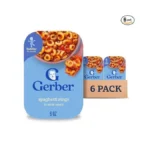 Gerber Toddler Food, Spaghetti Rings In Meat Sauce, Mealtime For
