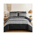 Boho Comforter Set Queen Size,7 Pieces Bohemian Comforter Bedding Set