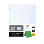 Five Star Loose Leaf Paper + Study App, Graph Ruled