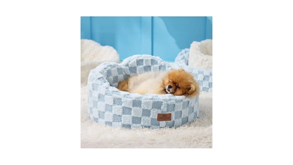 Joydeco Cloud Dog Bed For Small Dogs & Cats, Washable