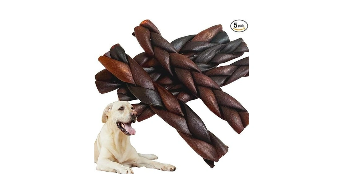 Azrapaws Braided Collagen Sticks For Medium & Large Dogs, 5-6