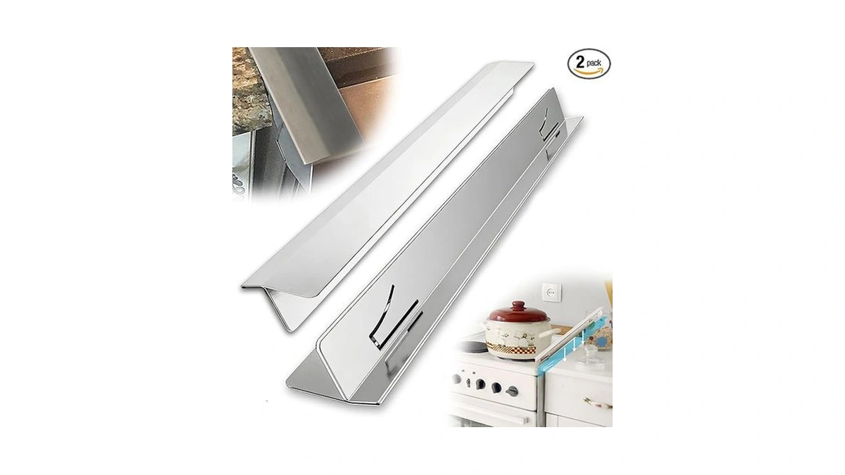 2026 Upgrade 2 Pack Stove Gap Filler,stove Gap Covers Stainless