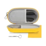 Popolov Double Glasses Case,dual Eyeglasses & Sunglasses Organizer With Clip