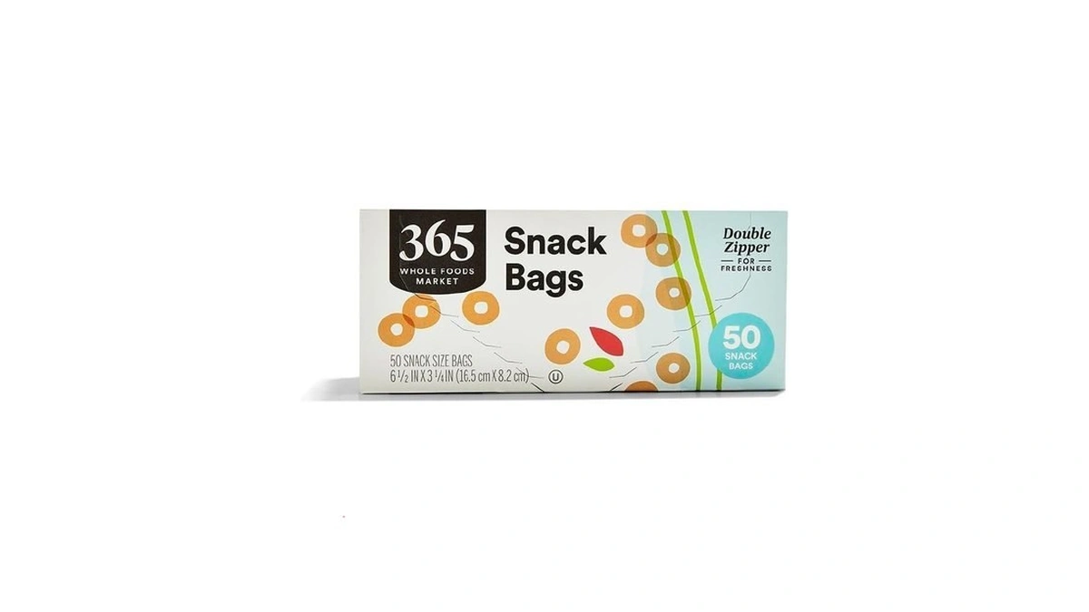 365 By Whole Foods Market, Snack Size Storage Bags, Double