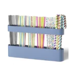 Silicone Straw Holder For Cabinet With Adhesive Tape, Straw Holder