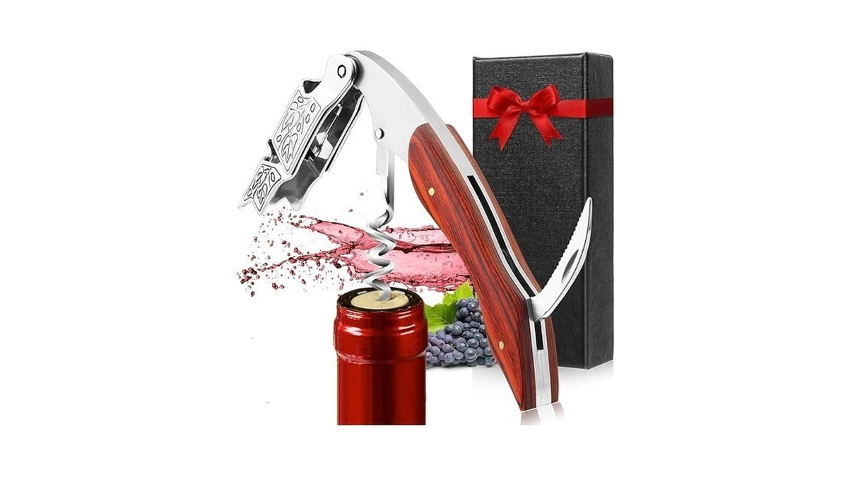 Hoomil Wine Opener, 3-in-1 Professional Corkscrews For Wine Bottles With