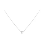 Loxuakam Number 17 Necklace For Women Dainty Silver Plated Number