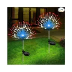 Slyuexu Solar Garden Lights Outdoor Waterproof, 2 Pack 120 Led