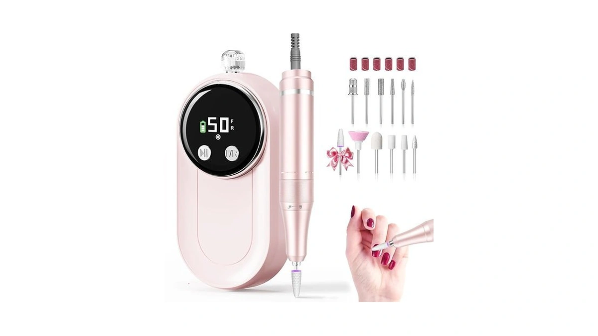 Floravic High Speed Nail Drill For Acrylic Removal, 50,000 Rpm