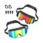 Aegend Kids Swim Goggles 2 Pack – Large Frame Anti