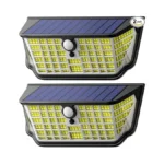 Wdtpro Solar Lights Outdoor Waterproof, 300° Angle & 3 Lighting