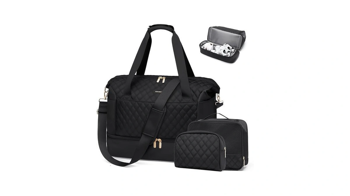 Mdodo Travel Duffel Bag For Women Weekender Overnight Carry On