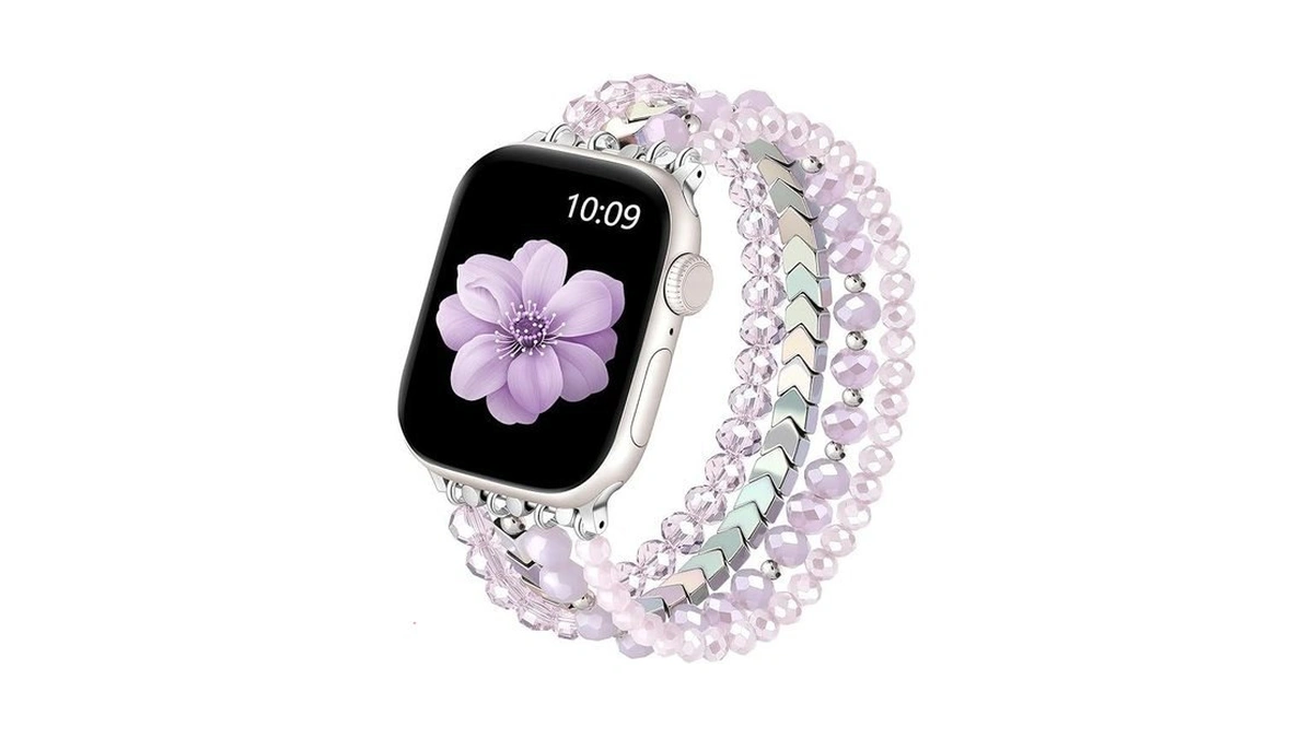 Lerobo Beaded Bracelet Compatible With Apple Watch Band For Women
