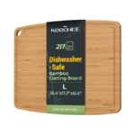 Keechee Dishwasher Safe Bamboo Cutting Boards 15.4x11.7in Heat-resistant Chopping &