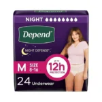 Depend Night Defense Adult Diapers, Incontinence & Postpartum Bladder Leak
