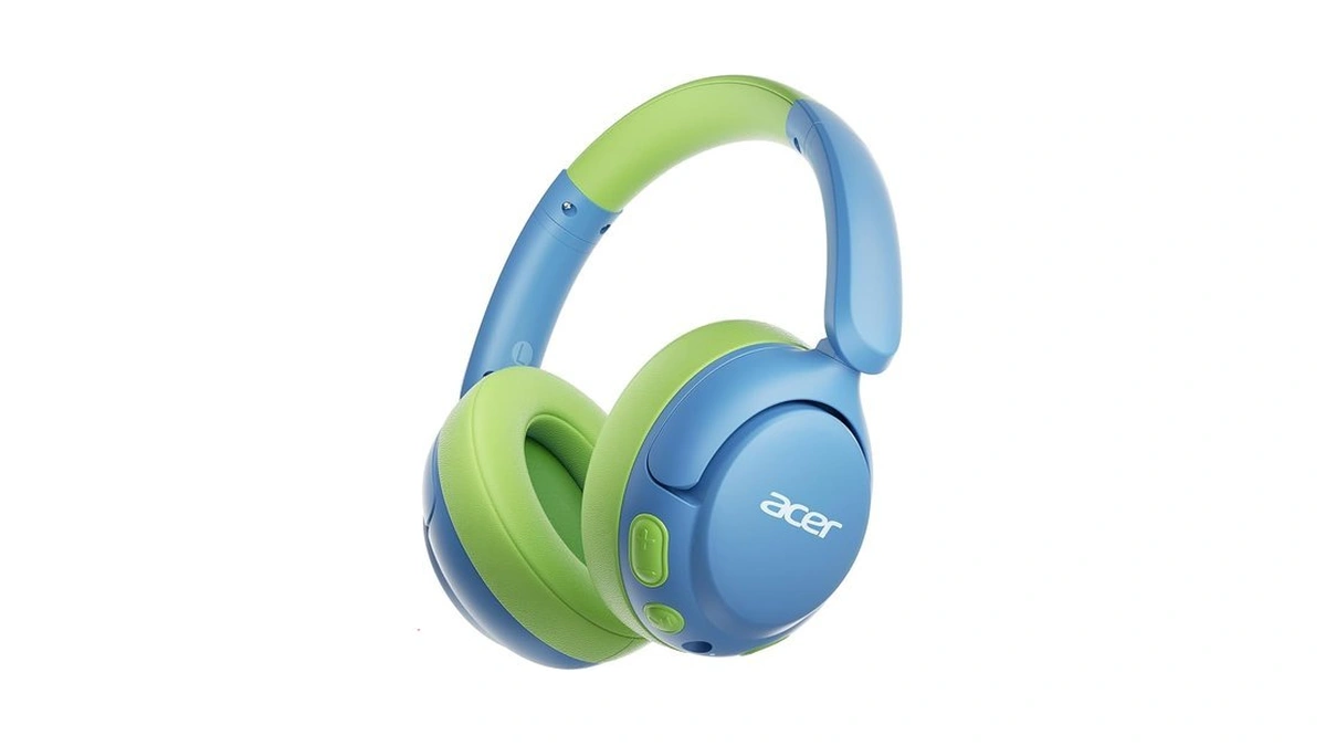 Acer Kids Bluetooth Headphones, 85db Volume Limiter, Foldable Wireless Over-ear