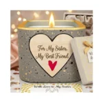 Personalized Scented Candle, Diy Heart Design, French Vanilla Soy Wax,