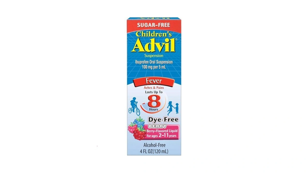 Children's Advil Pain Reliever And Fever Reducer, Dye Free And