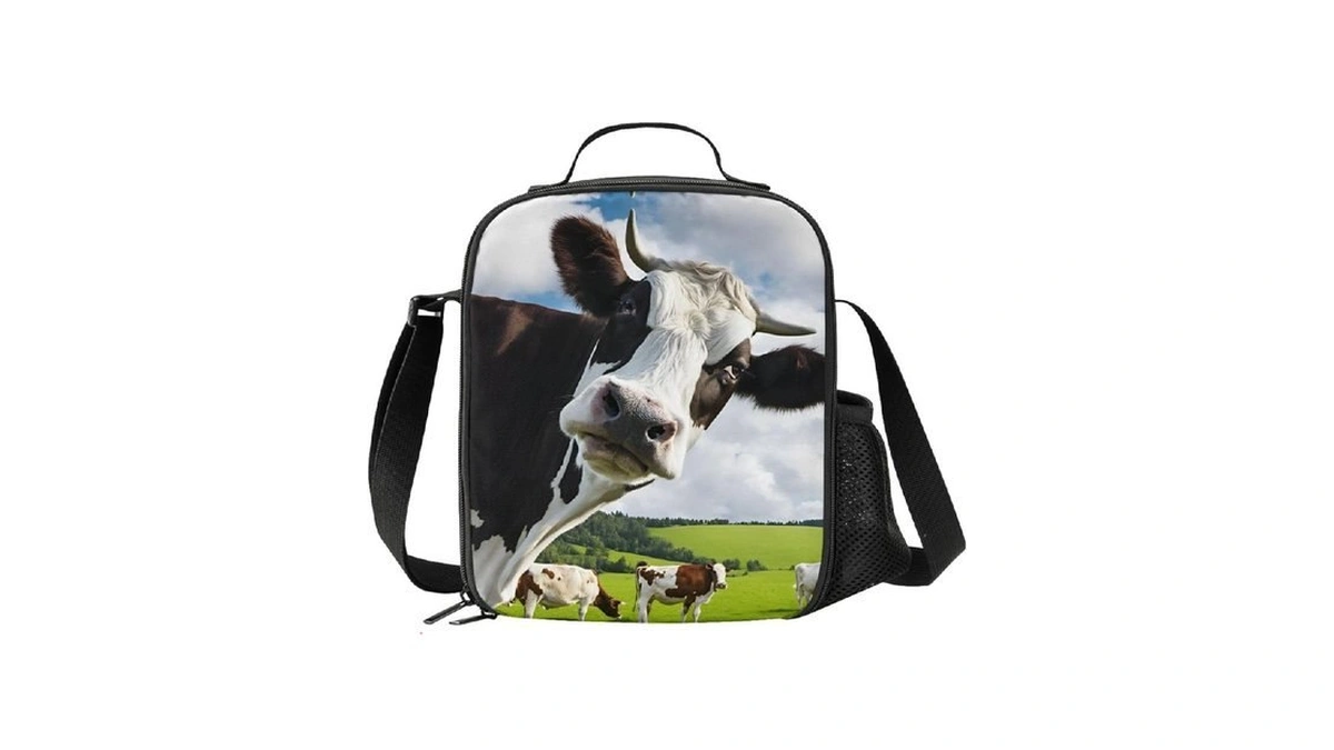 Prelerdiy Cow Lunch Box - Insulated Lunch Box For Kids