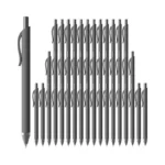 Jimmidda Gel Pens Black 0.7mm - 44 Pack Retractable Quick-drying