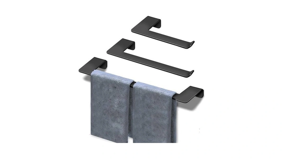 Acnism 12 Piece Bathroom Hardware Set - Towel Racks For