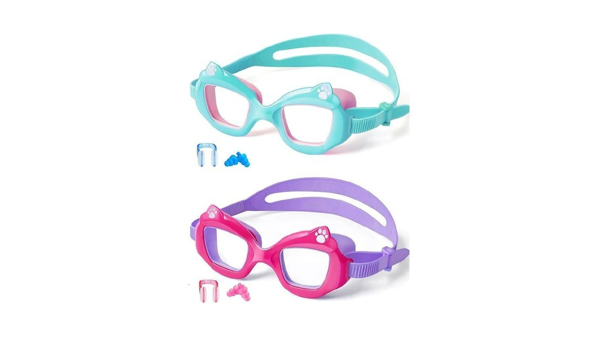 Eversport Kids Swim Goggles 2 Pack, Anti-fog, Leakproof, Uv Protection
