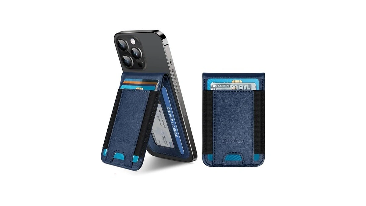 Phone Wallet Stick On, Upgraded Phone Wallet With Adjustable Stand,