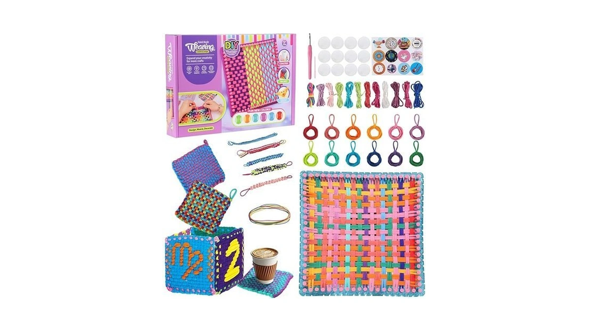 Movatek 328pcs Weaving Loom Kit With Friendship Bracelet Making Kit