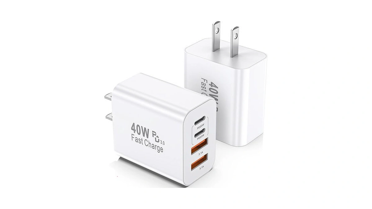 Usb C Charger Block, 2 Pack 40w 4-port Iphone Charger