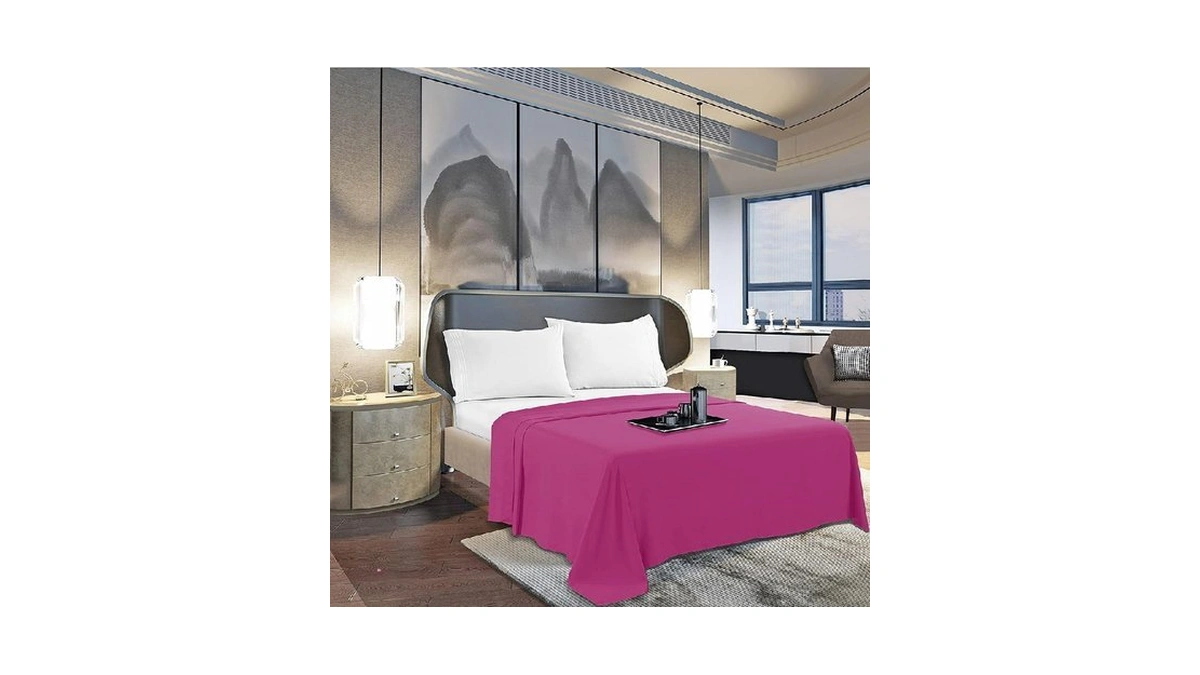 Mocassi Queen Flat Sheet - Hotel Luxury 1800 Premier Cooling