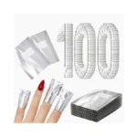 Modelones Nail Polish Remover Foil Wraps, 100 Pcs Pre-cut Soak