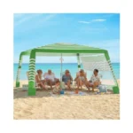 Zeraty Beach Cabana 8'×8', Portable Beach Canopy With Side Wall,