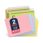 1intheoffice Spiral Index Cards 4x6 Ruled, Index Cards Spiral Bound,