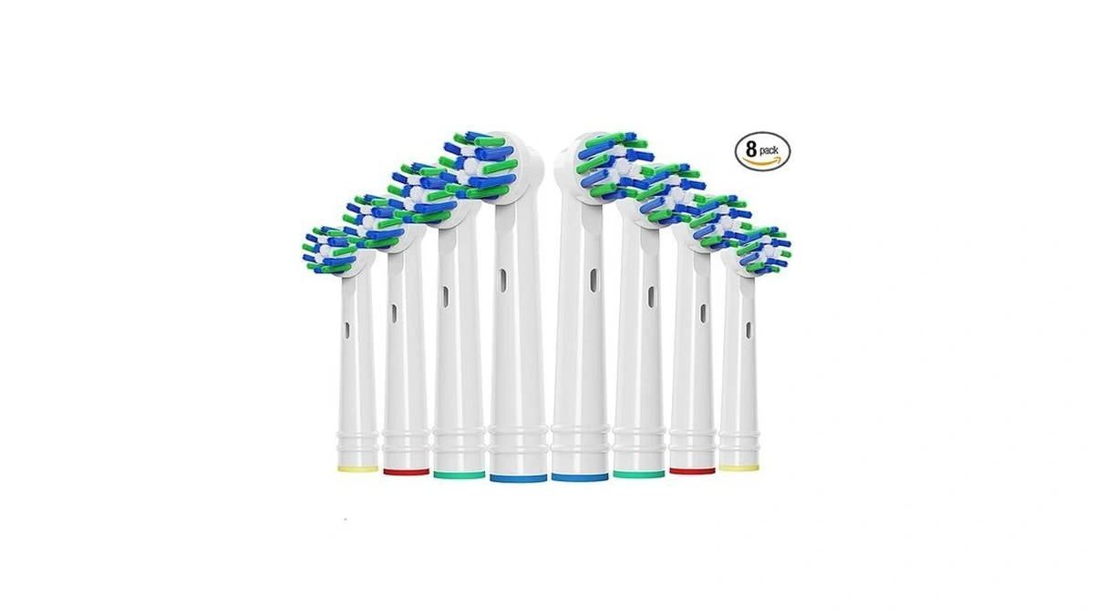 Uuj Replacement Toothbrush Heads Compatible With Oral B, 8 Pack