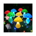 Upgraded Outdoor Solar Garden Lights, 8 Pack 50 Led Mushroom